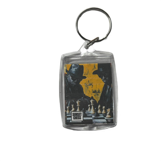 Shadow Men - Chess  Photo Keychain