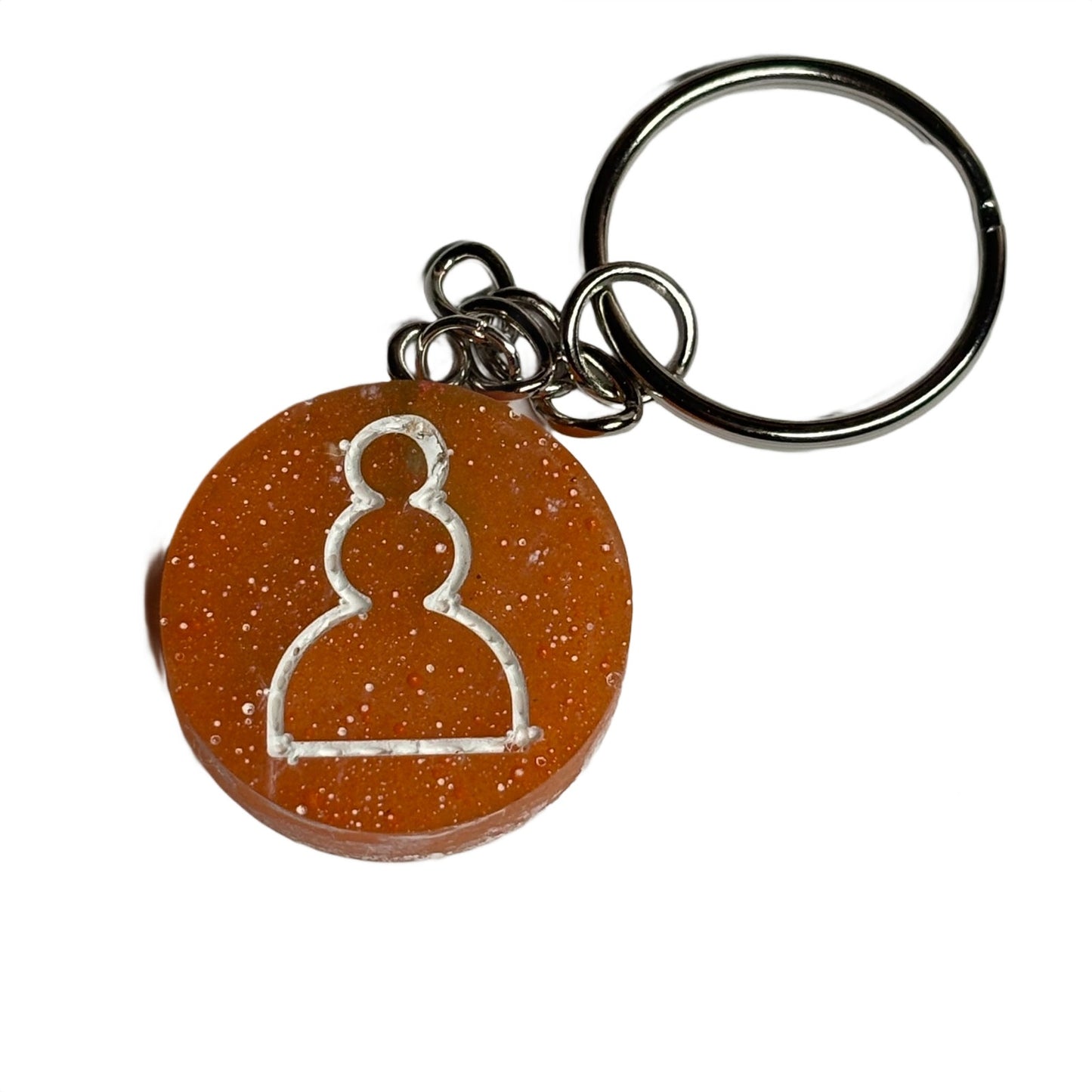 Orange Pawn - Handmade Resin Keychain