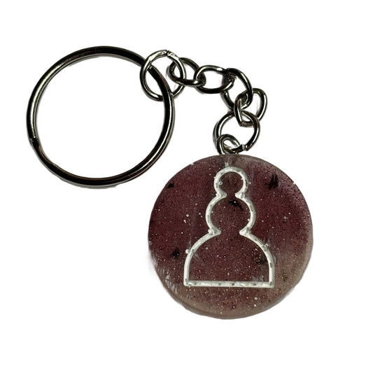Dirty Brown - Handmade Resin Keychain - Flat Edition