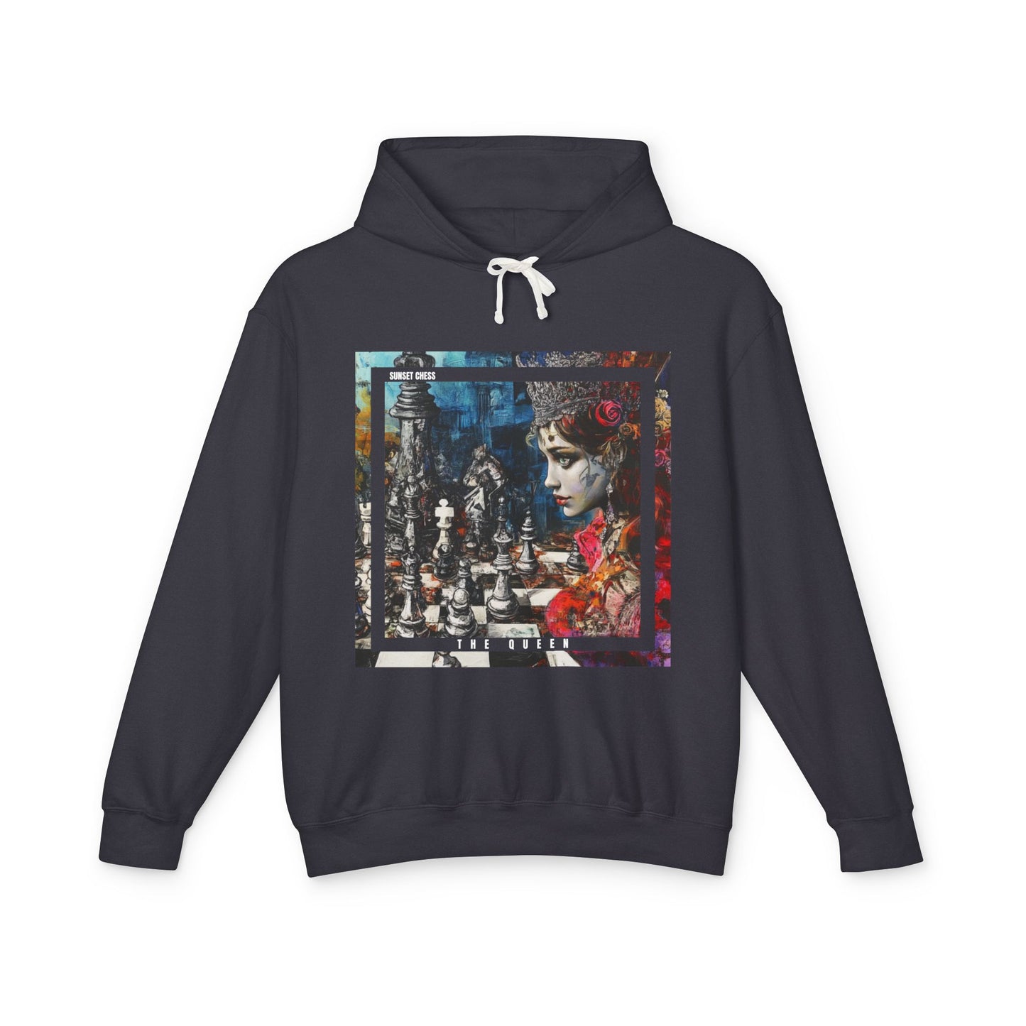 Queen In Thought - Black Chess Hoodie