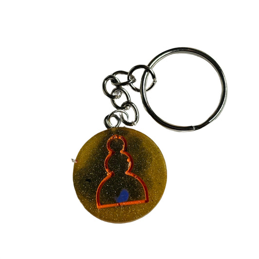 Tanned Orange - Handmade Resin Keychain