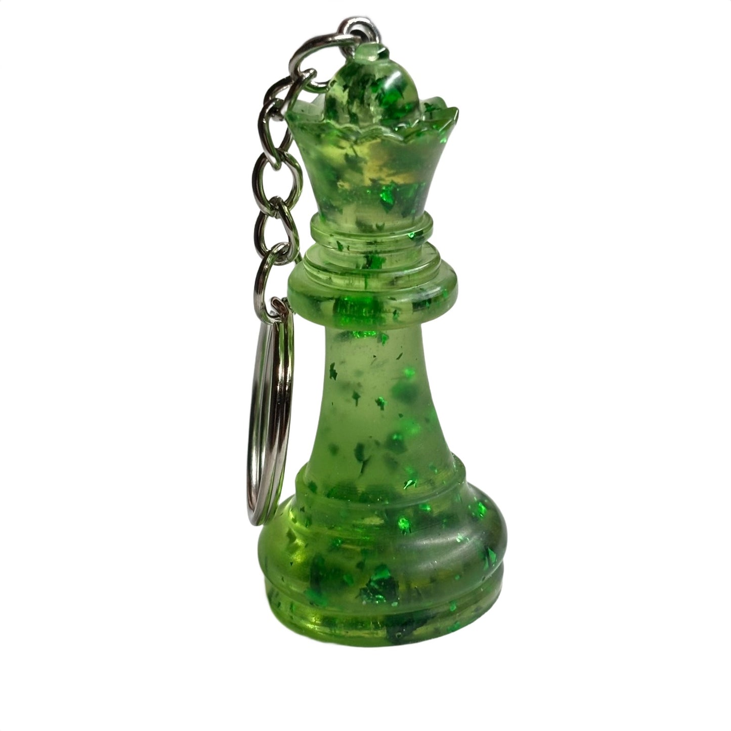 Fire Green Queen - Handmade Resin Keychain