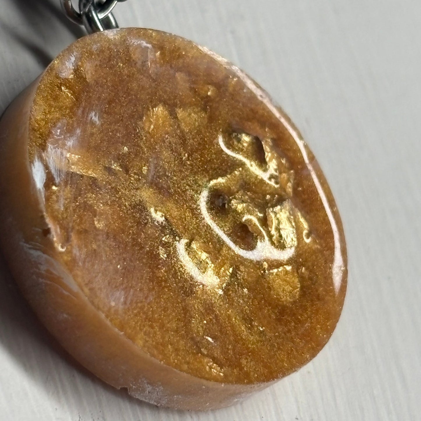 Golden Knight - Handmade Resin Chess Necklace