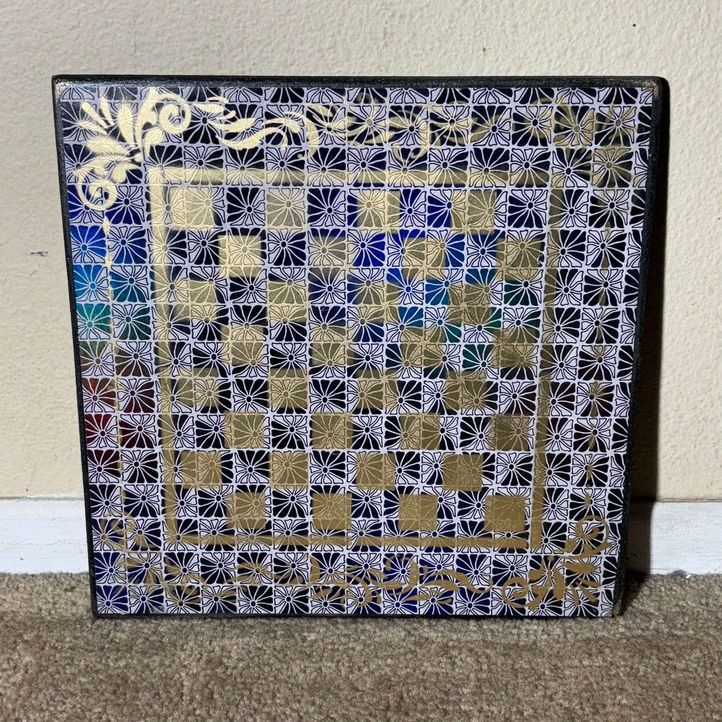 Golden Black & White - Scrapbook Chess Board