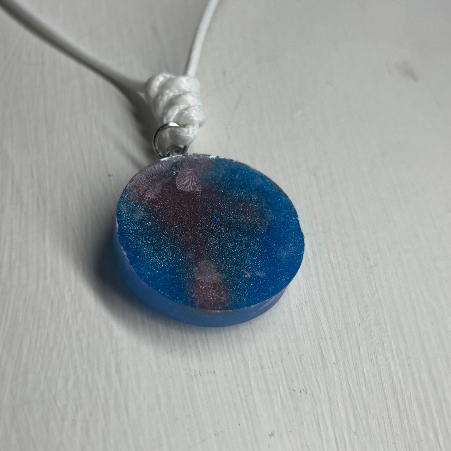 Cotton Candy Pink Queen - Handmade Resin Chess Necklace