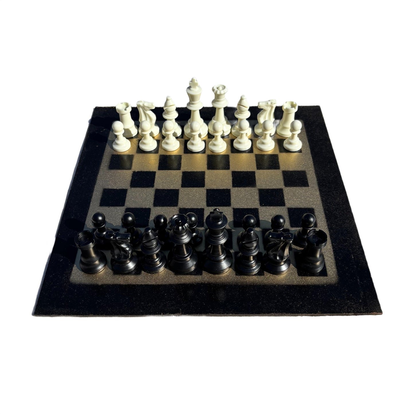 Gold & Black - Painted Chess Set