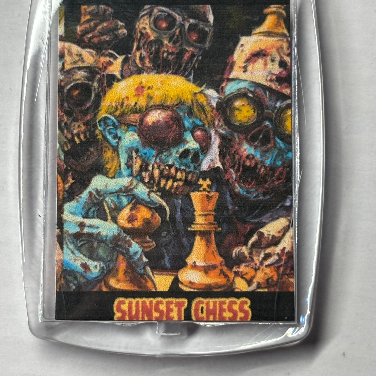 Zombie Party - Chess  Photo Keychain