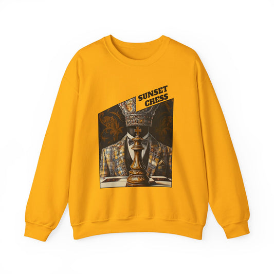 Faceless King - Yellow Chess Crewneck Sweater