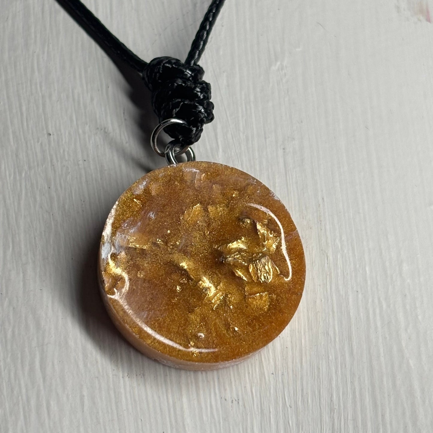 Golden Knight - Handmade Resin Chess Necklace