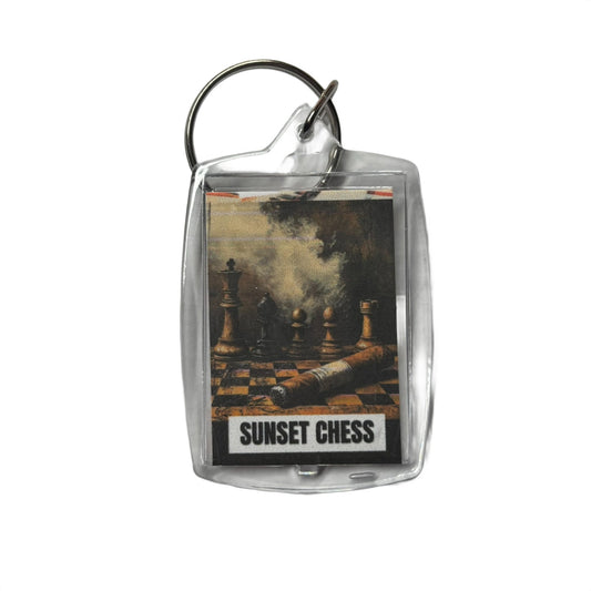 Cigar - Chess  Photo Keychain