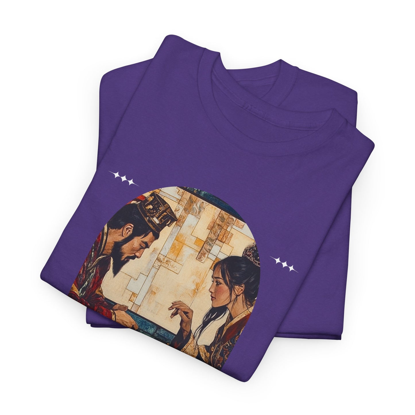 Father Teaches Daughter - Purple Chess T Shirt