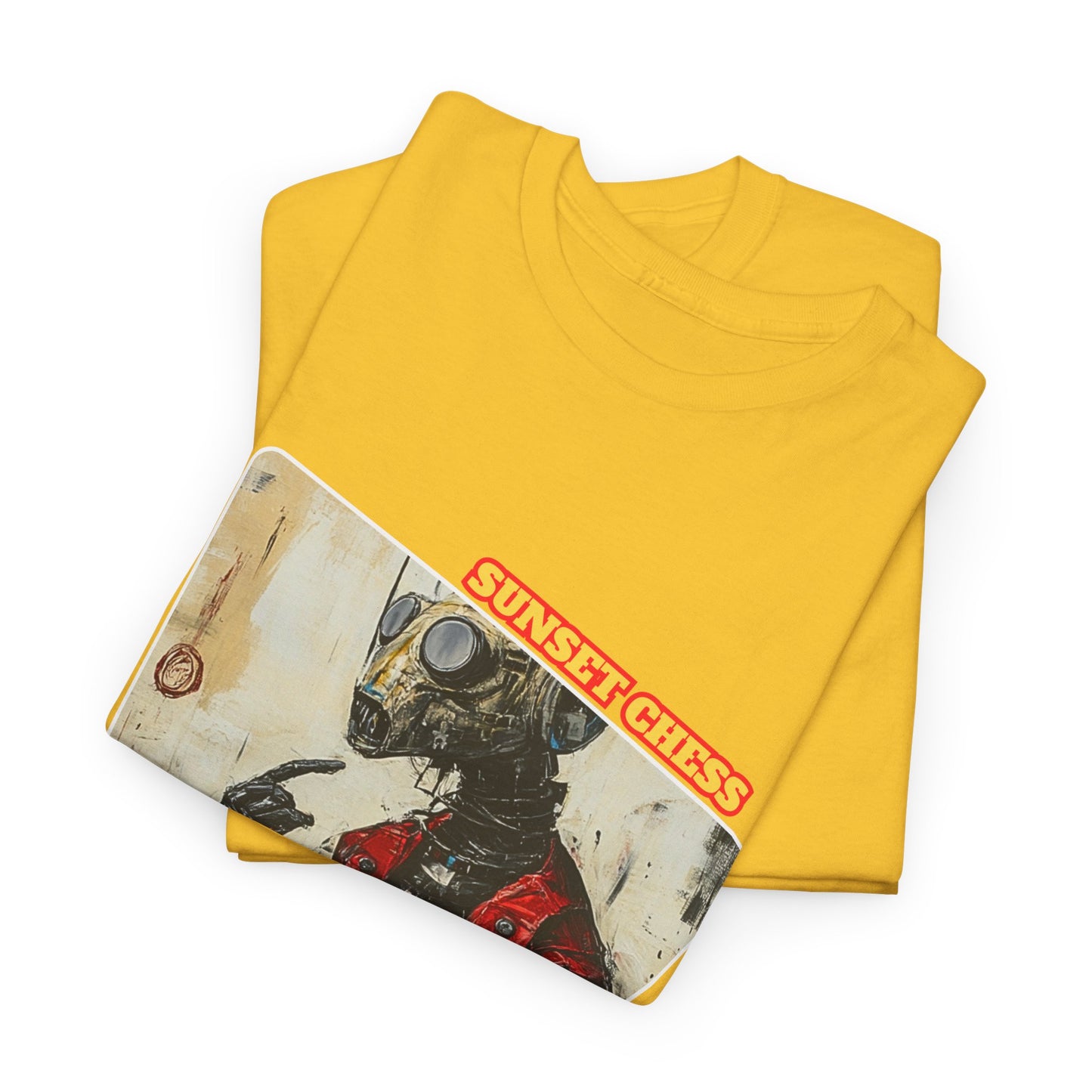 Mechanical Man - Yellow Chess T Shirt