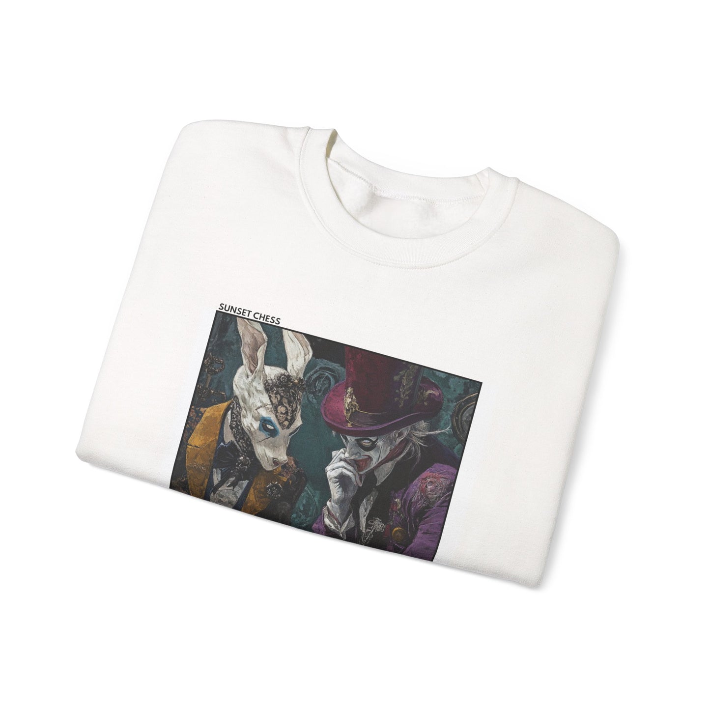 The Want For Power - White Chess Crewneck Sweater