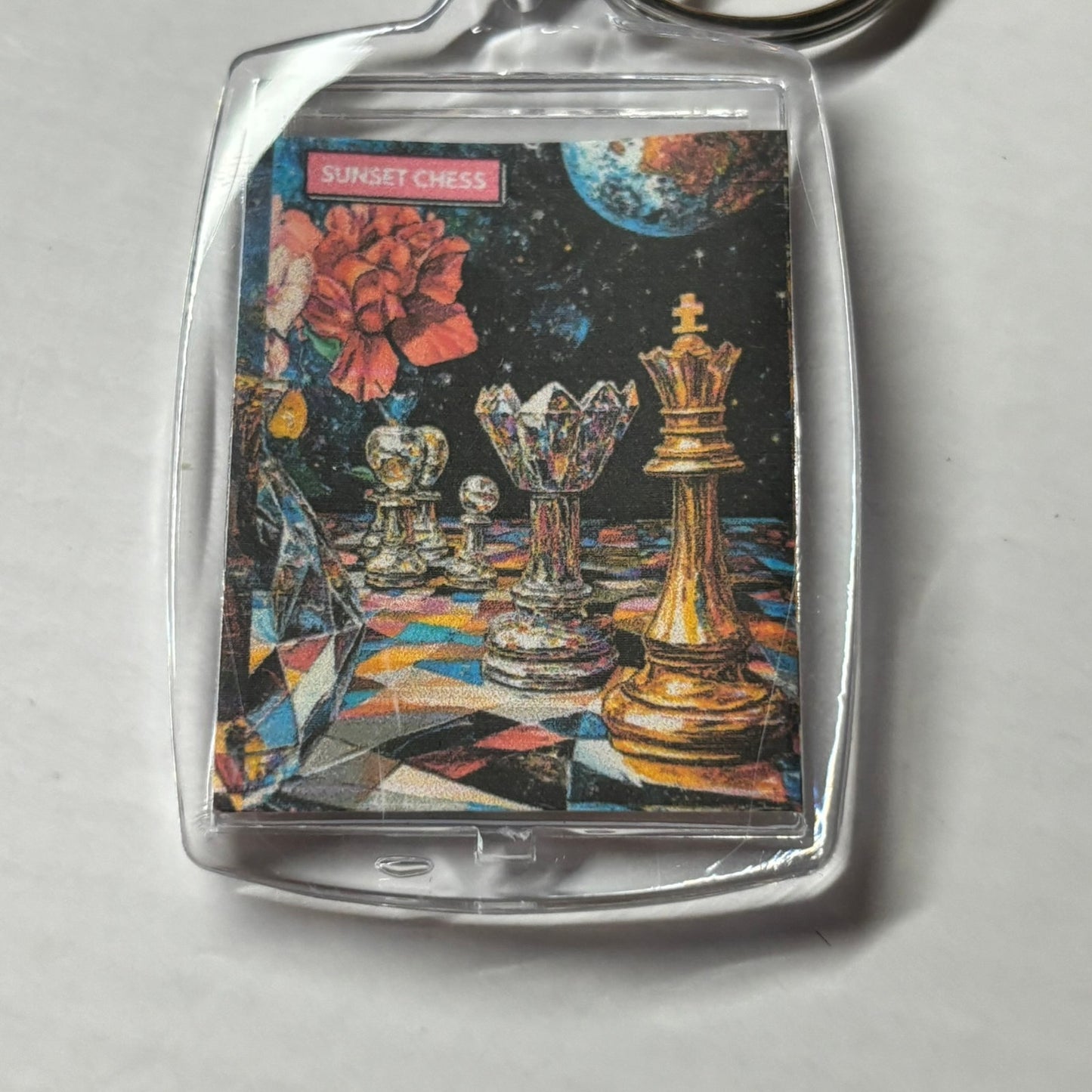 Royal Skies - Chess  Photo Keychain