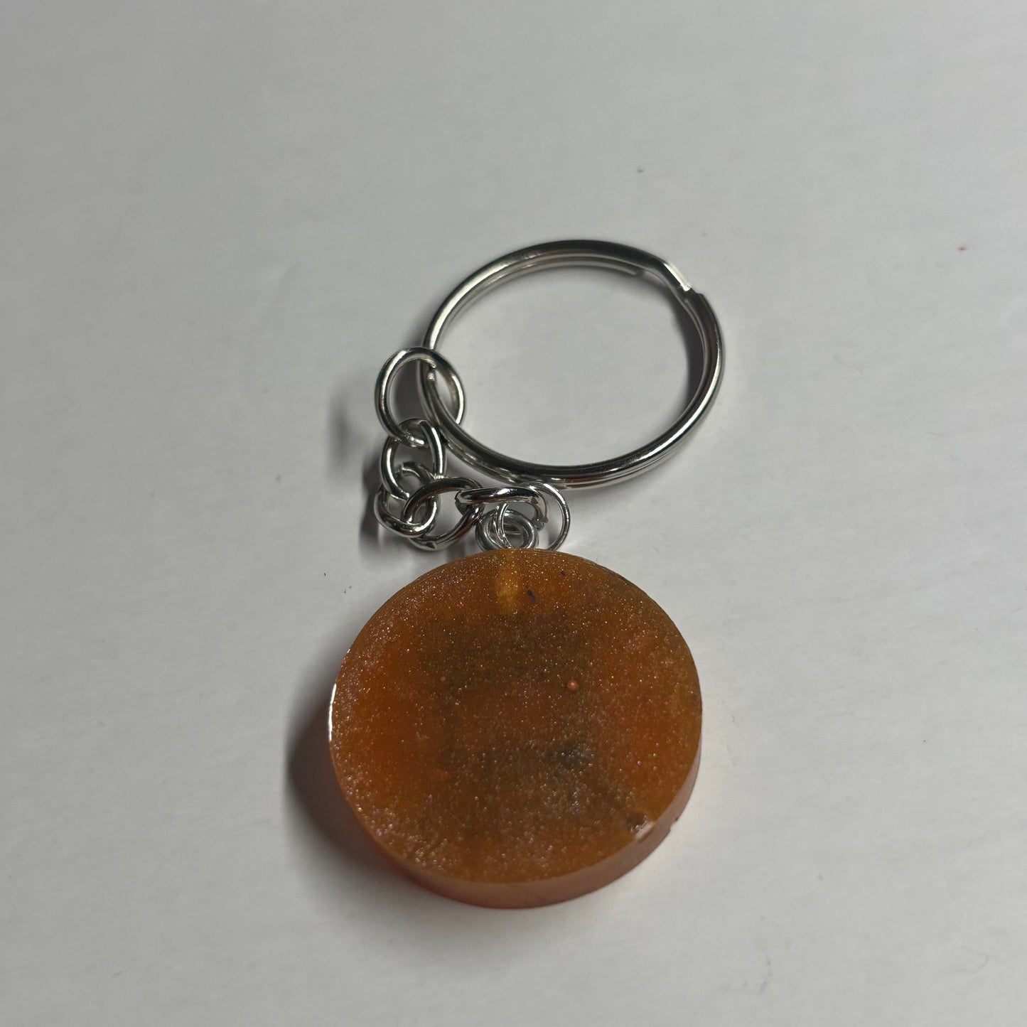 Dark Orange Rook - Handmade Resin Keychain