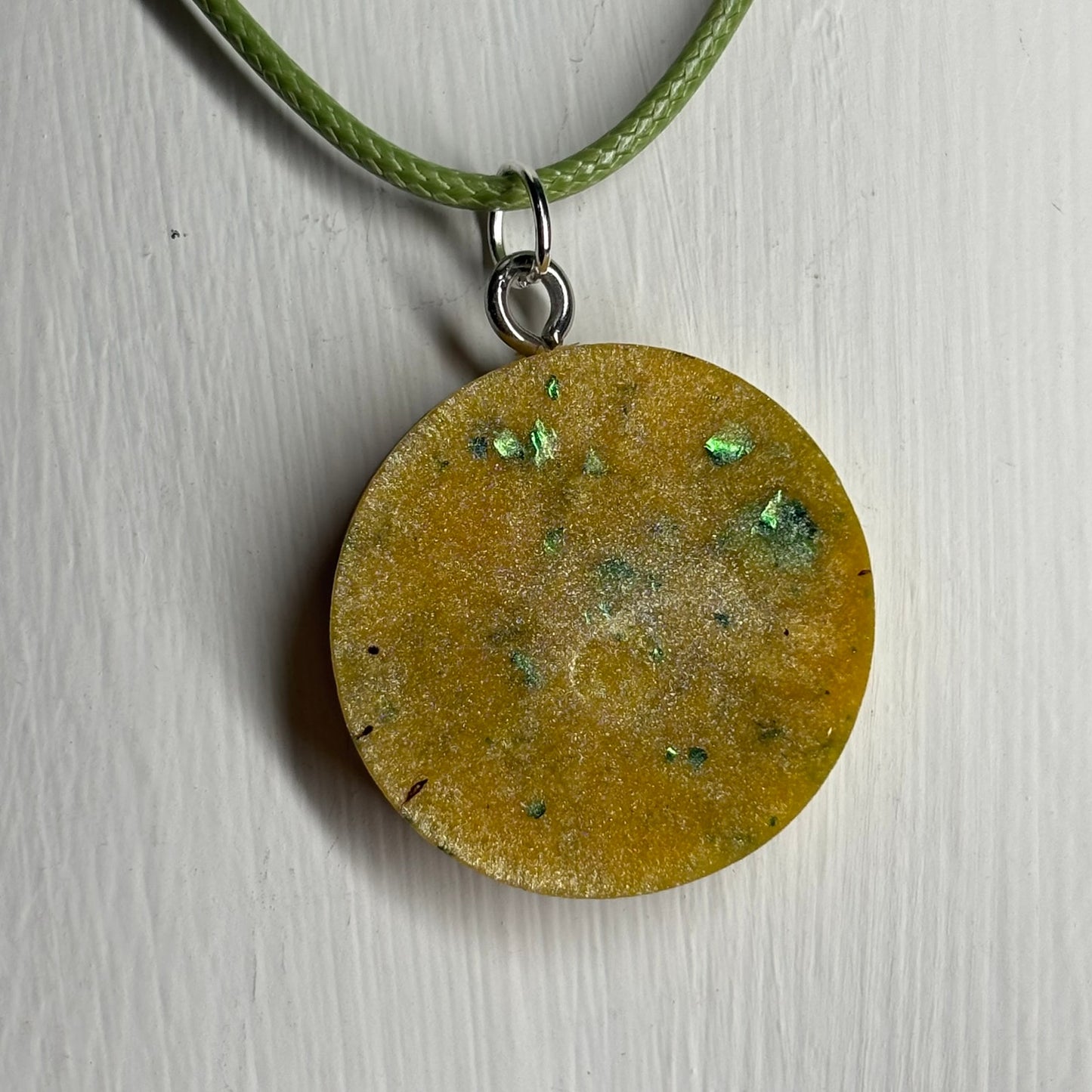 Modest Green King - Handmade Resin Chess Necklace