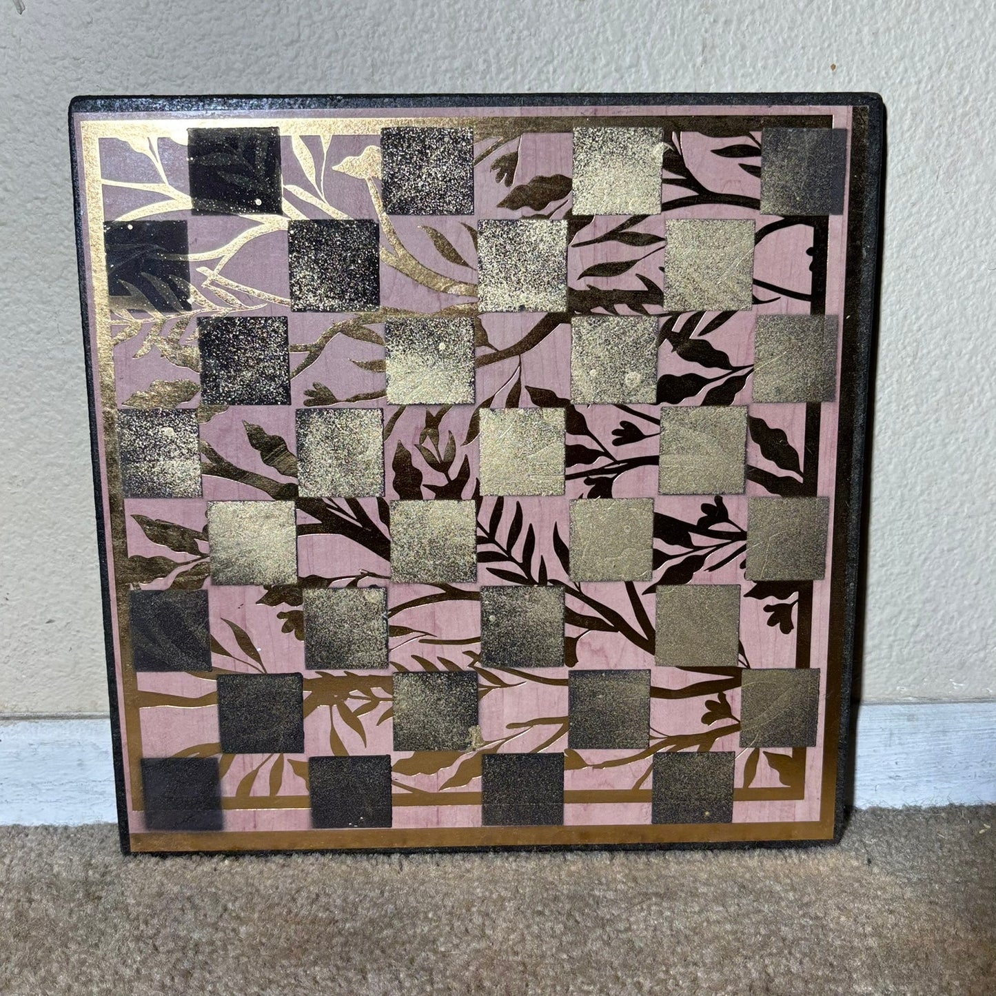 Vintage Gold - Scrapbook Chess Board