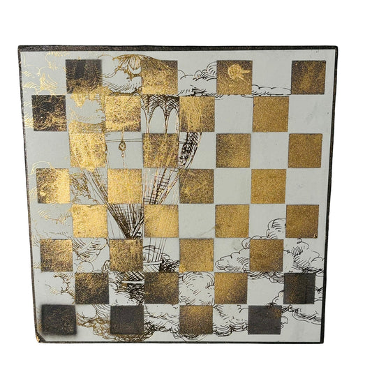 Golden Air Balloon - Scrapbook Chess Board