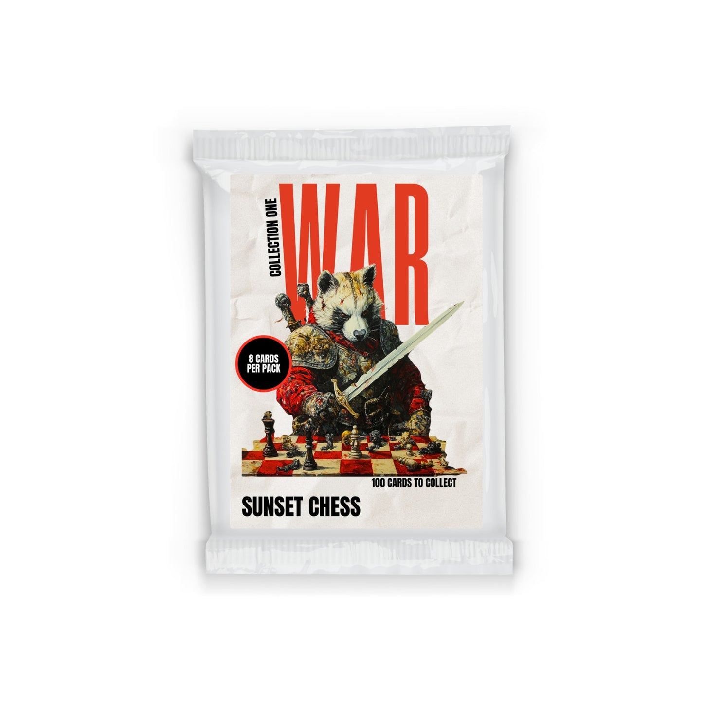 War Collection One - Sunset Chess Scrapbook Card Pack