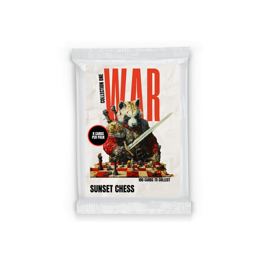 War Collection One - Sunset Chess Scrapbook Card Pack