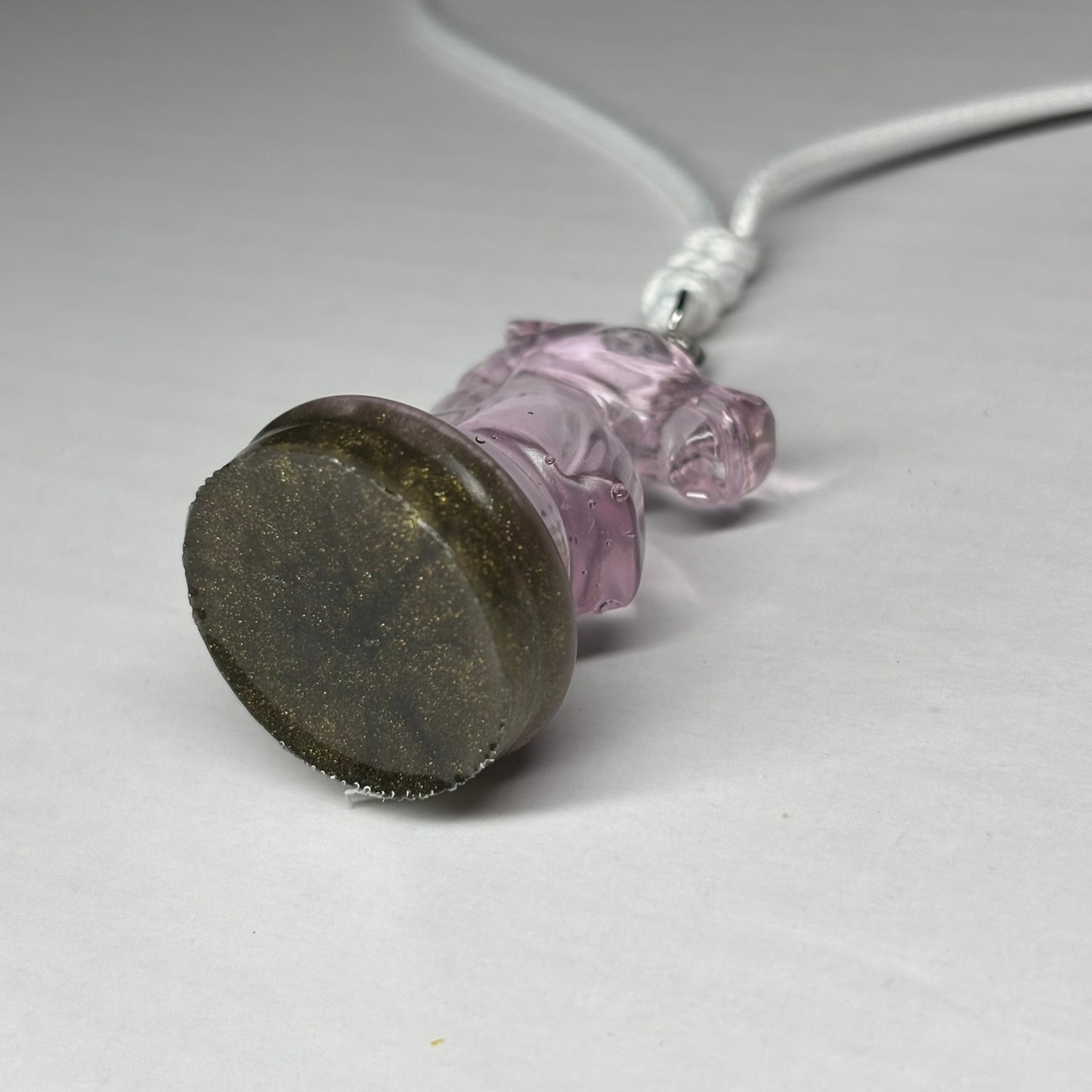 Quality Pink Knight - Handmade Resin Chess Necklace