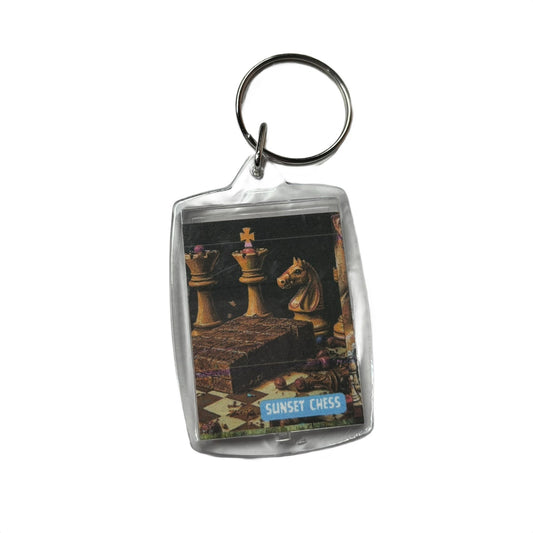 Chocolate - Chess  Photo Keychain