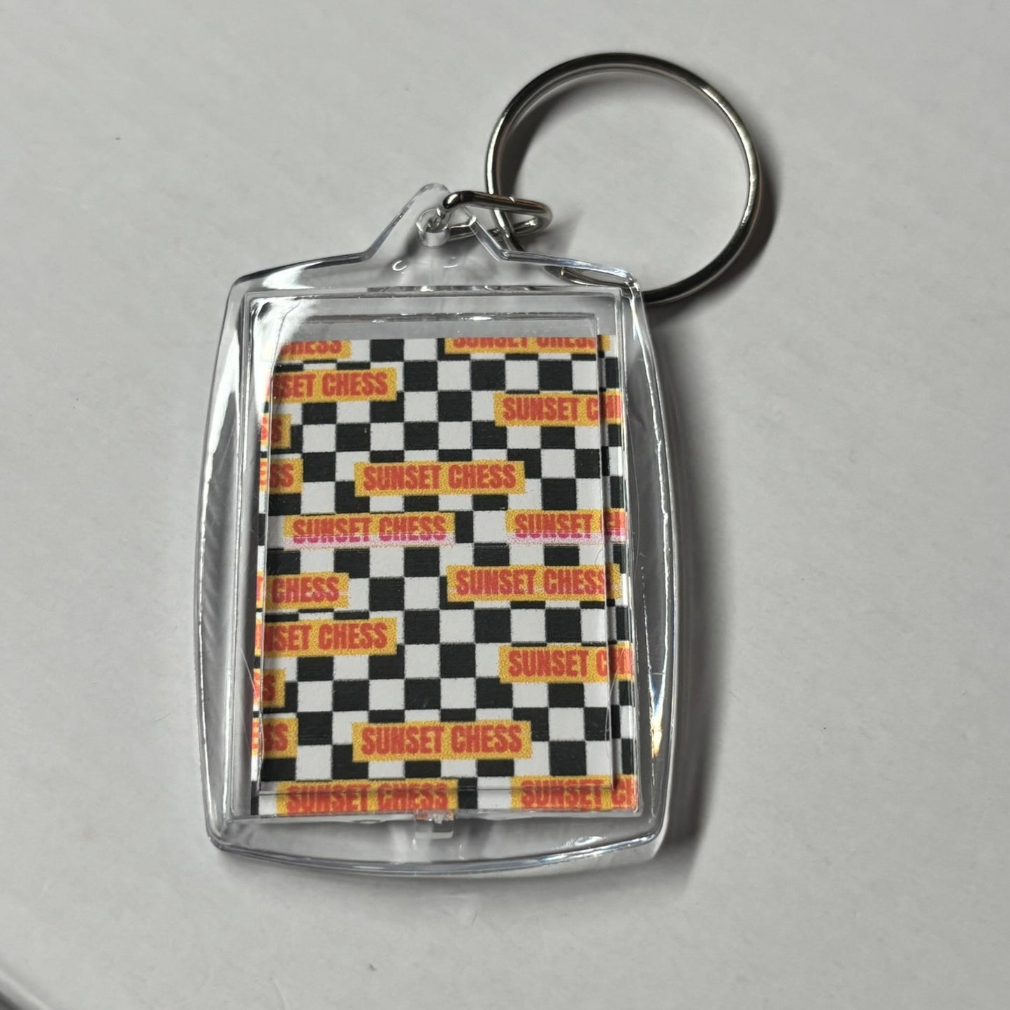 Miami Vibes - Chess  Photo Keychain