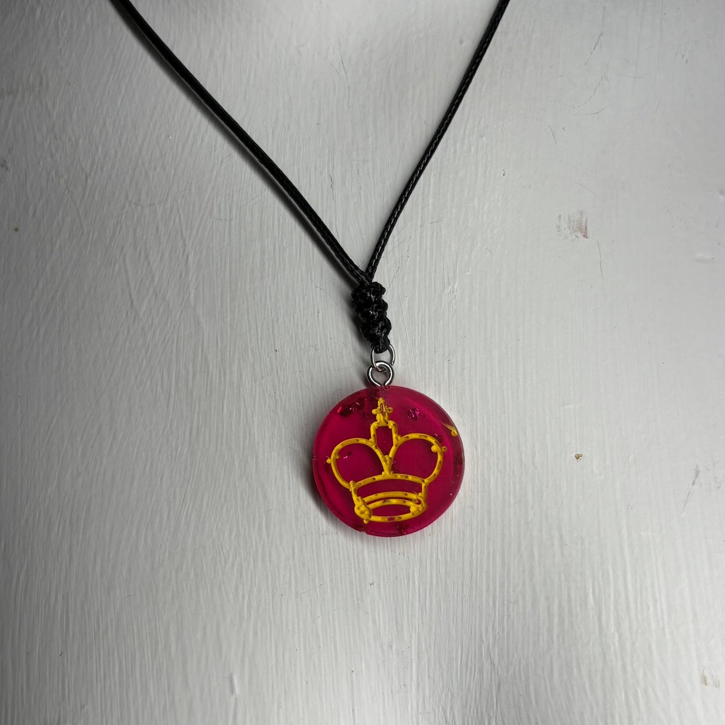 The Red King - Handmade Resin Chess Necklace