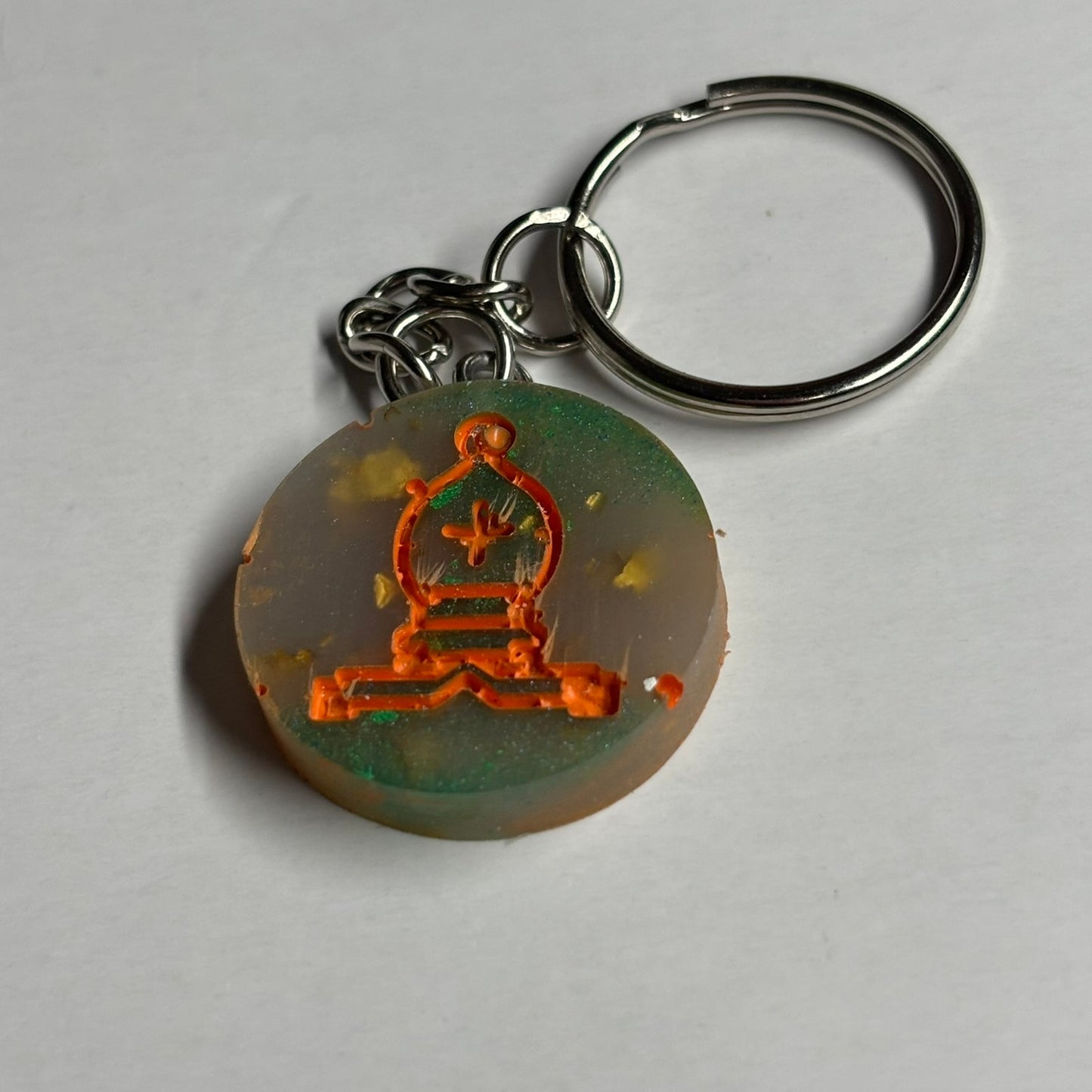 Royal Meshed Bishop - Handmade Resin Keychain