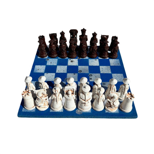 Candy Blue - Chinese Edition Chess Set