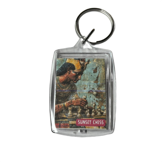 Egyptian Prince - Sunset Chess Photo Keychain
