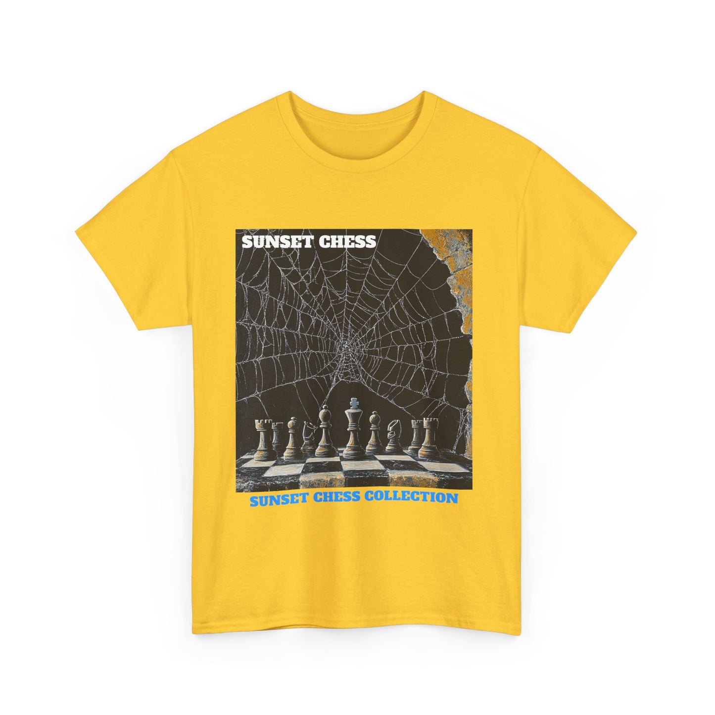 Spider Web - Yellow Chess T Shirt