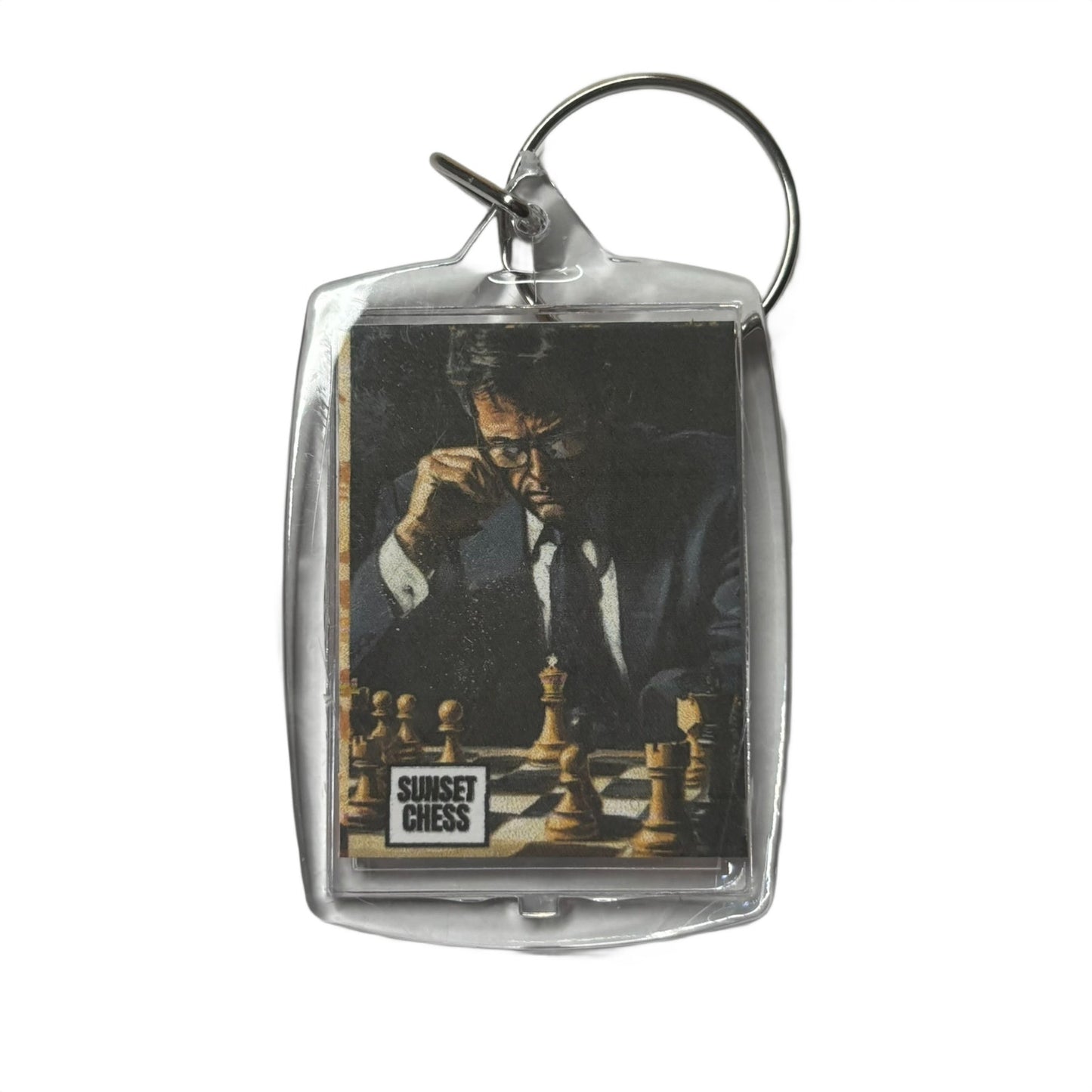 Agent Plays - Chess  Photo Keychain