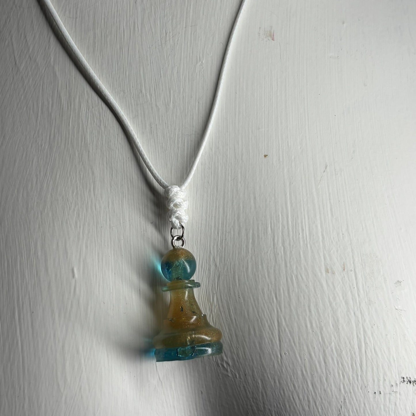 Royal Pawn- Handmade Resin Chess Necklace