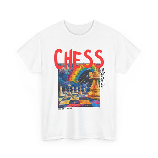 Rainbow Play - White Chess T Shirt