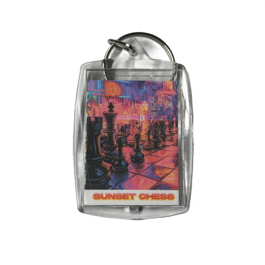 Miami Vibes - Chess  Photo Keychain