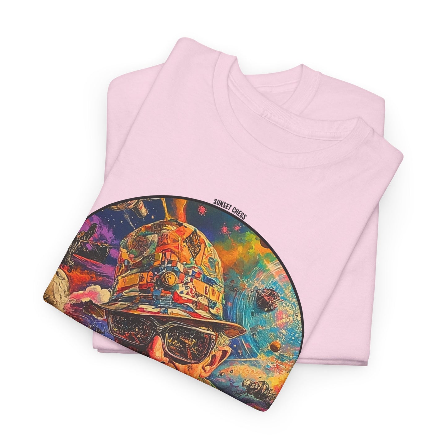 The Mystic Man - Light Pink Chess T Shirt