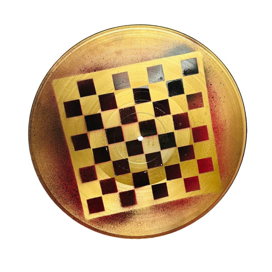 Golden Supreme Red - Vinyl Chess Board
