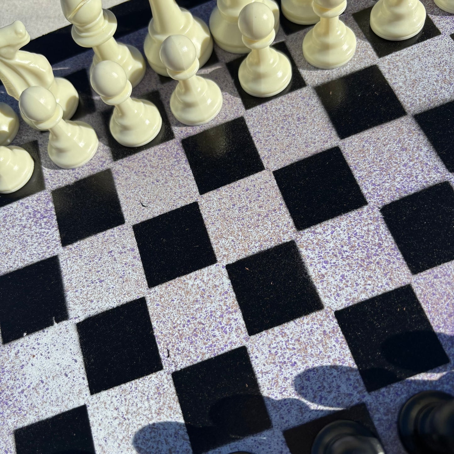 Purple Mist - Painted Chess Set