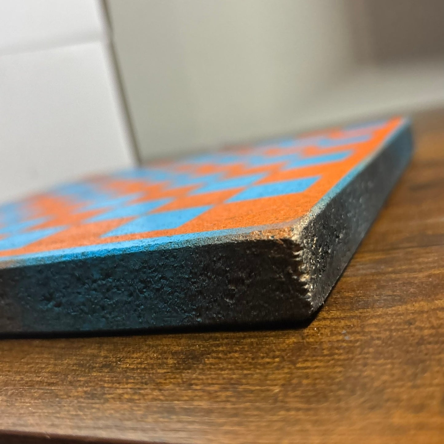 Miami Orange - Painted Double Sided Chess Board