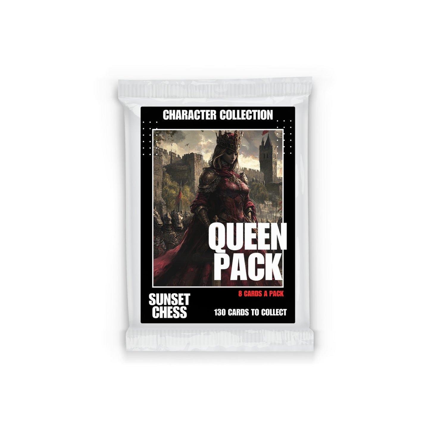 Queen Edition - Sunset Chess Scrapbook Card Pack