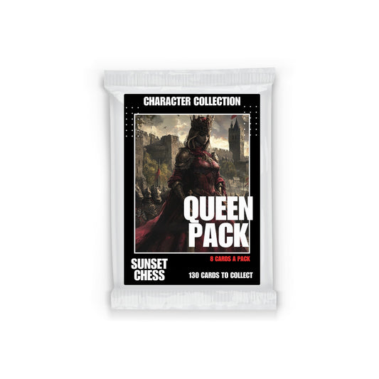 Queen Edition - Sunset Chess Scrapbook Card Pack