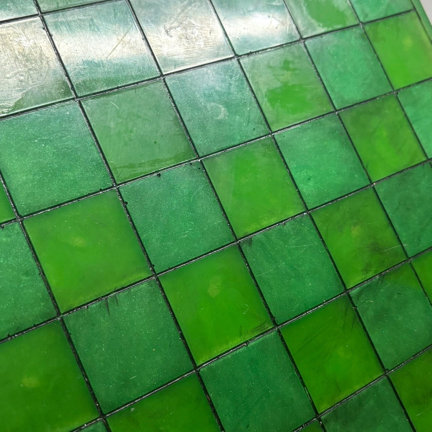 Solid Green - Resin Chess Board
