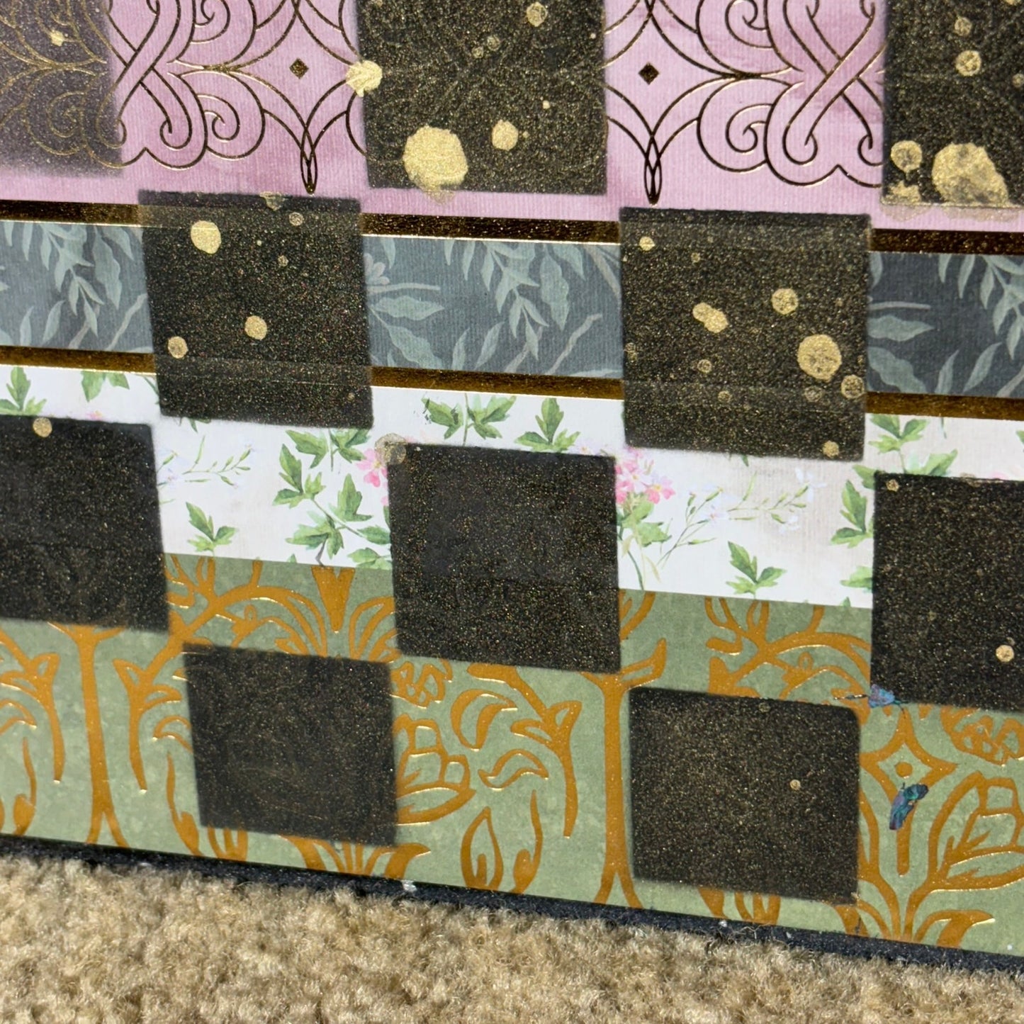 Splendid Collage - Scrapbook Chess Board