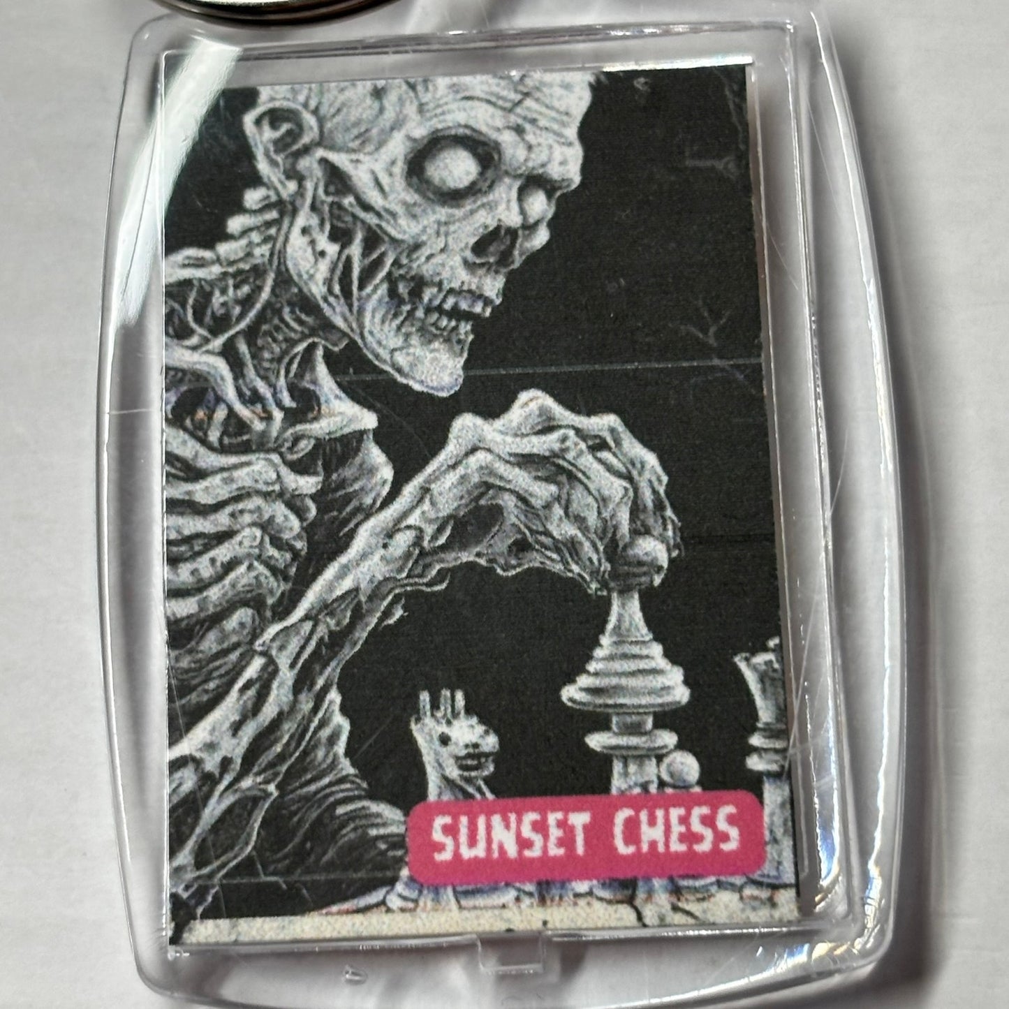 Death Play - Chess  Photo Keychain