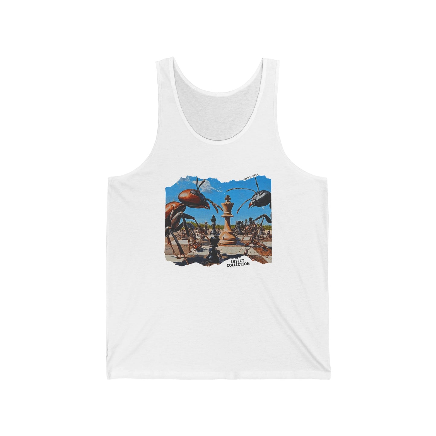 Ant Wars - White Chess Tank Top