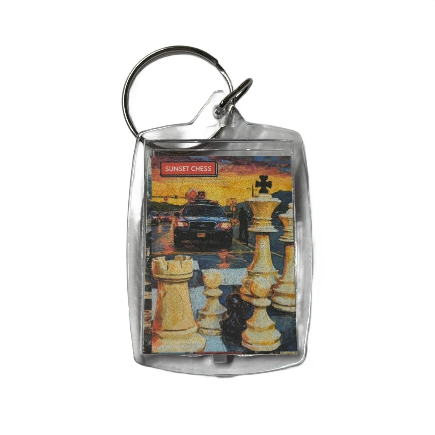 Chase Down - Chess  Photo Keychain