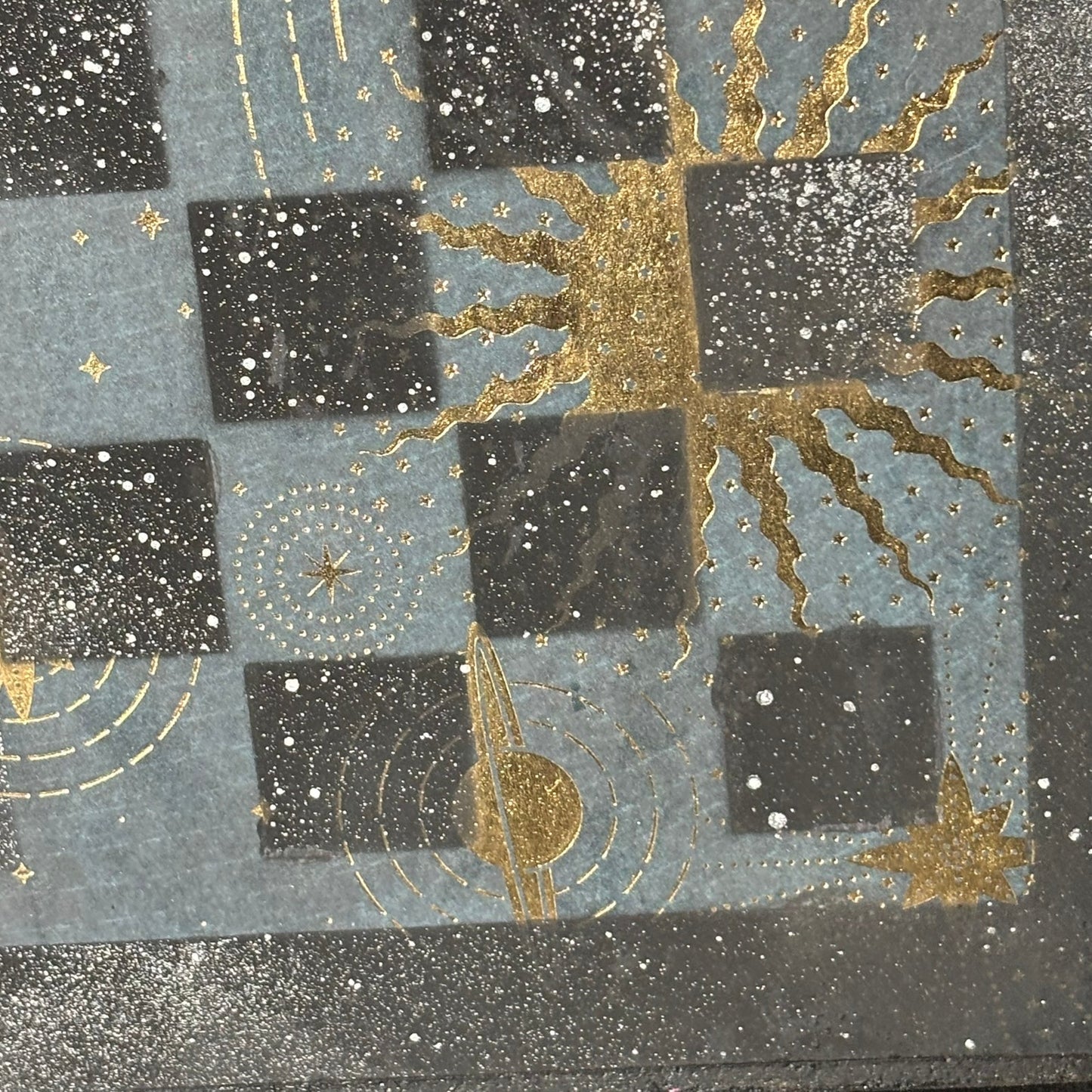 Space Stars - Scrapbook Chess Board