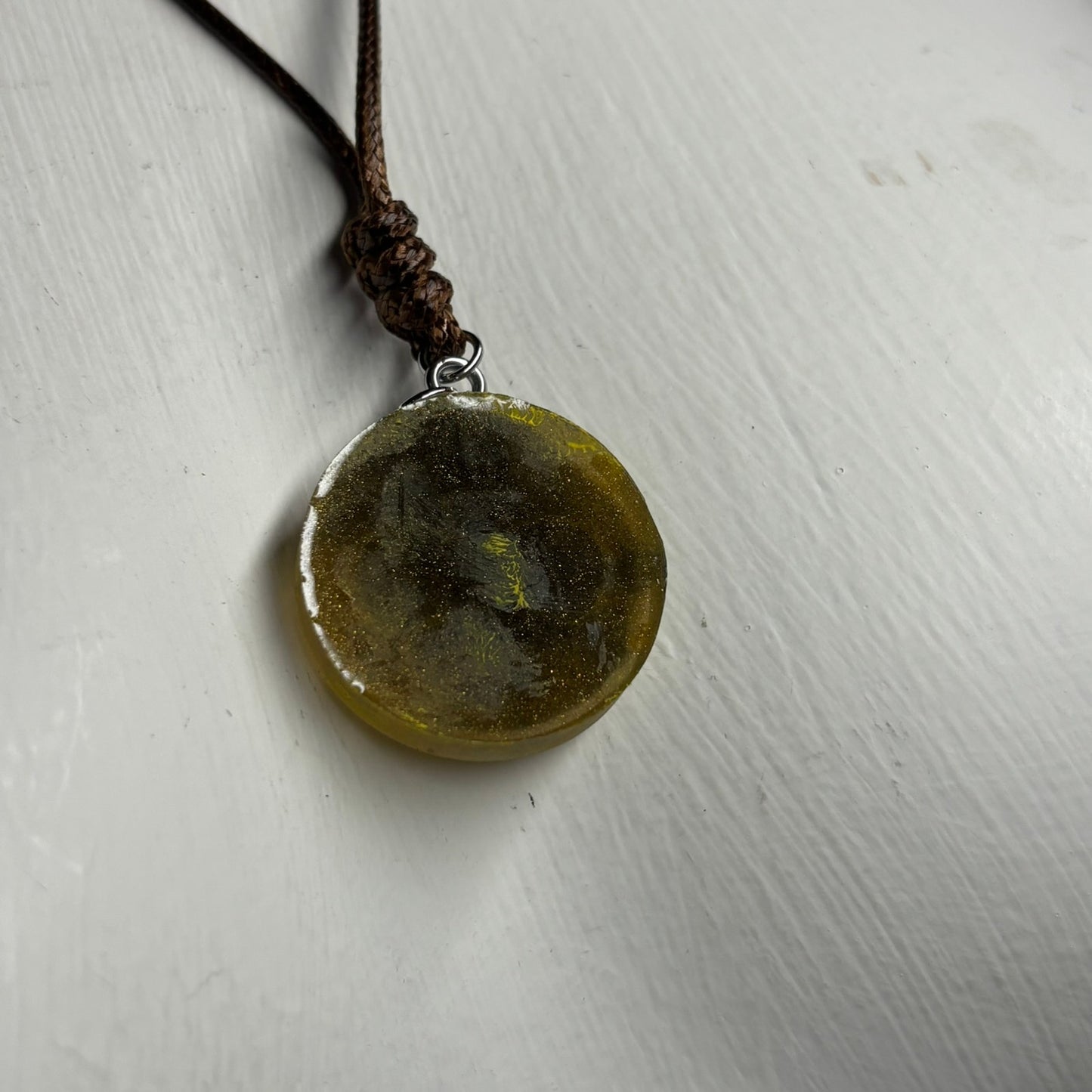 Dark Green King - Handmade Resin Chess Necklace