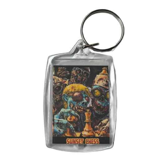 Zombie Party - Chess  Photo Keychain